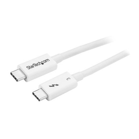 CABLE STARTECH THUNDERBOLT MACHO 50CM BLANCO TBLT34MM50CW