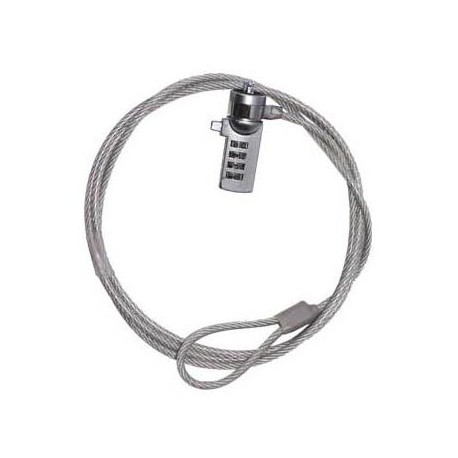 CANDADO TECHZONE TZCCL01 CABLE ACERO INOX 1.8M CANDADO COMBINACION