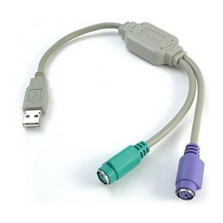 CONVERTIDOR USB A PS2 BROBOTIX 22CM GRIS