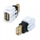 JACK USB BROBOTIX 65616 HEMBRA/HEMBRA COLOR BLANCO