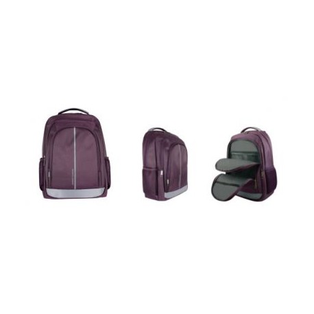 MOCHILA PERFECT CHOICE ESSENTIALS MORADA PARA LAPTOP 15'' A 17''