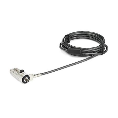 CABLE DE SEGURIDAD PARA LAPTOP CON COMBINACION RANURA WEDGE