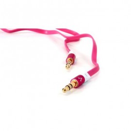 CABLE DE AUDIO VORAGO CAB-108 3.5 MM METALICO ROSA BLISTER