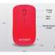 MOUSE ACTECK ENTRY ROJO 3 BOTONES + SCROLL INALAMBRICO 1000 DPI