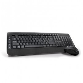 KIT TECLADO Y MOUSE INALAMBRICO TECHZONE TZ19COMB02-INA NEGRO