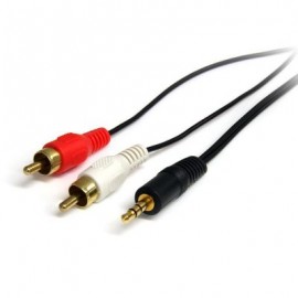 CABLE STARTECH AUDIO 3.5MM MACHO A 2X RCA MACHO 1.8M MU6MMRCA