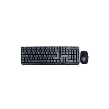 KIT TECLADO Y MOUSE VORAGO KM-302 INALAMBRICO NEGRO