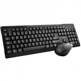 KIT DE TECLADO Y MOUSE TECHZONE TZ16COMB01-INA 104 TECLAS NEGRO