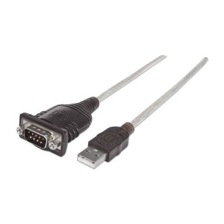 CONVERTIDOR MANHATTAN USB A SERIAL DB9M  BOLSA 205153