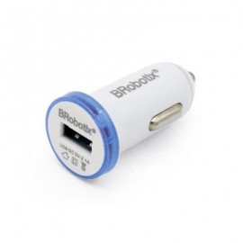 CARGADOR BROBOTIX USB PARA AUTO 963288 AZUL