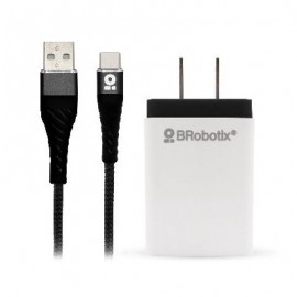 CARGADOR BROBOTIX USB C CARGA RAPIDA 963325 NEGRO