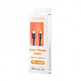 CABLE ADATA LIGHTNING APPLE 1M NEGRO (AMFIPL-1M-CBK)