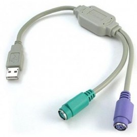 CONVERTIDOR USB A PS2 BROBOTIX 22CM GRIS