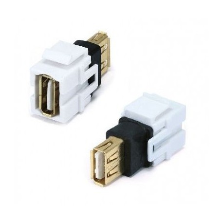 JACK USB BROBOTIX 65616 HEMBRA/HEMBRA COLOR BLANCO
