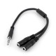 CABLE ADAPTADOR DIVISOR  DIADEMA MACHO A HEMBRA STARTECH MUYHSMFF