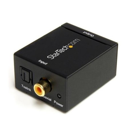 CONVERTIDOR AudioDigital Coaxial SPDIF Toslink RCA  STARTECH SPDIF2AA