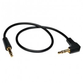 CABLE 3.5MM TRIPP LITE MACHO CON CLAVIJA EN ANGULO 30CM P312-001-RA
