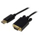 Cable 91cm Convertidor Activo DisplayPort-VGA STARTECH DP2VGAMM3B