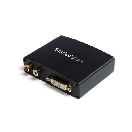 Adaptador Convert DVI-D a HDMI Audio RCA PC a HDTV  STARTECH DVI2HDMIA