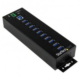 HUB USB STARTECH INDUSTRIAL 10 PUERTOS CON AC HB30A10AME