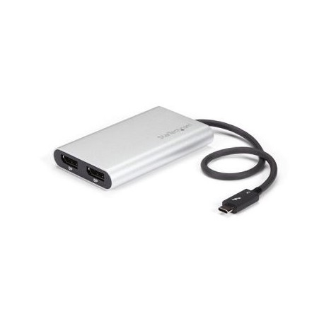 ADAPTADOR STARTECHTB32DP2T THUNDERBOLT3 A DISPLAYPORT DUAL
