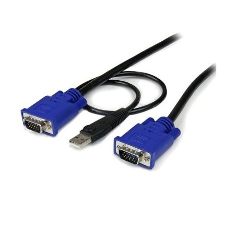 Cable KVM 4.5m UltraDelgado 2en1 VGA USB HD15Macho STARTECH SVECONUS15