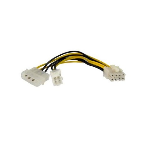 Cable Alimentacion  0.15m EPS 4 pin y LP4 a 8 pines STARTECH EPS48ADAP