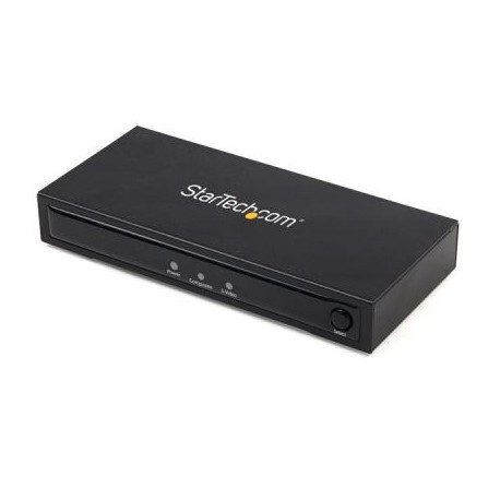CONVERSOR DE VIDEO COMPUESTO O S-VIDEO A HDMI CON AUDIO 720P