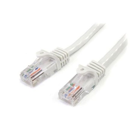 CABLE STARTECH 3M BLANCO RED 100MBPS CAT5E ETHERNET RJ45 SNAGLESS