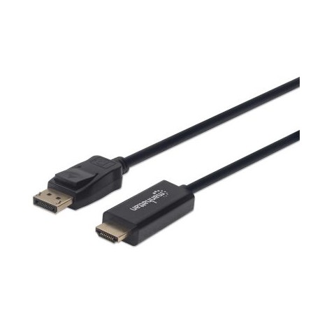 CABLE DISPLAYPORT A HDMI MANHATTAN MACHO-MACHO 4K 1M 153195