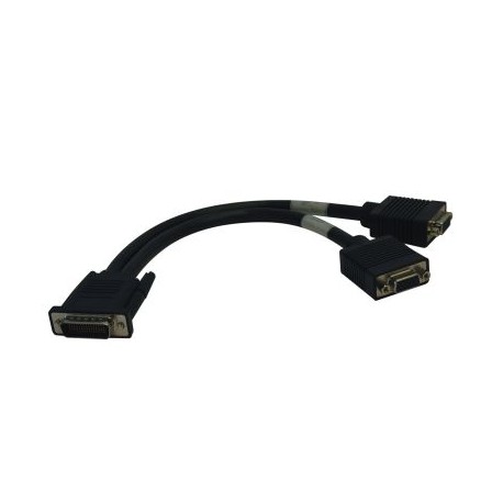 CABLE DIVISOR TRIPP LITE EN ''Y'' DMS MACHO A VGA 30CM NEGRO P574-001