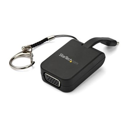 ADAPTADOR PORTATIL USB-C A VGA LLAVERO ENGANCHE RAPIDO 1080P