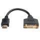 ADAPTADOR DE CABLE HDMI A DVI HDMI-M A DVI-D H 20.32 CM