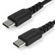 CABLE USB TIPO C STARTECH 1M NEGRO CON FIBRA ARAMIDA RUSB2CC1MB