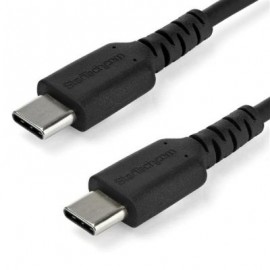 CABLE USB TIPO C STARTECH 1M NEGRO CON FIBRA ARAMIDA RUSB2CC1MB