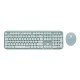 KIT TECLADO Y MOUSE INALAMBRICOS ACTECK VINTAGE T520 VERDE AC-923200