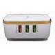 CARGADOR BLACKPCS 6 PUERTOS USB QUICK CHARGE 2.0 BLANCO (ESH043-W)
