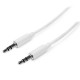 Cable 3m Audio  3.5mm MiniJack Plug Macho Macho  STARTECH MU3MMMSWH