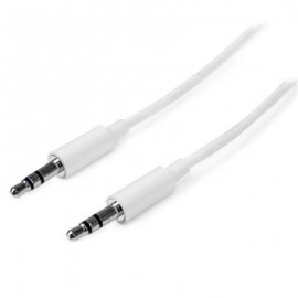 Cable 3m Audio  3.5mm MiniJack Plug Macho Macho  STARTECH MU3MMMSWH