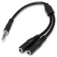 Divisor Cable Estereo P/Audifonos Splitter Y M a 2xH STARTECH MUY1MFFS
