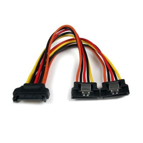 CABLE DIVISOR SATA SPLITTER LATCH 2X HEMBRA 0.15M  STARTECH PYO2LSATA