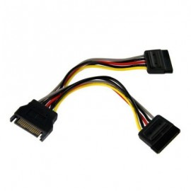 Cable  Bifurcador SATA  0.15m Divisor Alimentaci¢n  STARTECH PYO2SATA