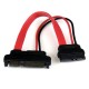Cable 15cm Adaptador Slim SATA a SATA C/Corriente STARTECH SLSATAADAP6