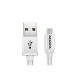 CABLE ADATA MICRO USB DE 100CM Y 2.4A PLATEADO (AMUCAL-100CMK-CSV)