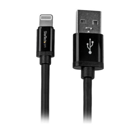 cable 2m Lightning Apple a USB 2.0 Negro  STARTECH USBLT2MB