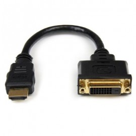 Cable Video 20cm HDMI  Macho a DVI-D Hembra STARTECH HDDVIMF8IN
