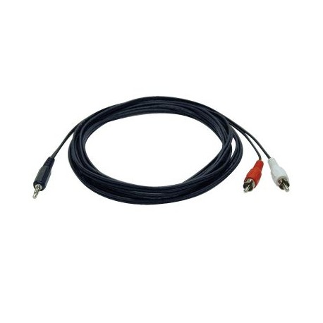 CABLE TRIPP LITE 3.5MM MACHO A RCA MACHO 3.66M NEGRO P314-012