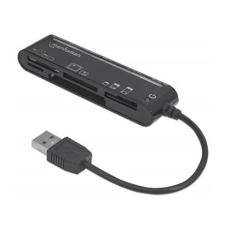 LECTOR TARJETAS MANHATTAN USB 2.0, 79 EN 1 101998