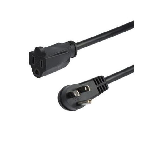 CABLE STARTECH EXTENSION NEMA 5-15R A NEMA 5-15P CODO 90CM PAC101R3
