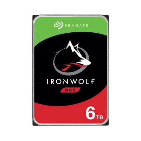 DISCO DURO INTERNO SEAGATE 6TB 3.5 ST6000VN001 256MB 5400RPM IRONWOLF